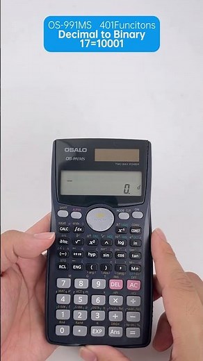 DEC → BIN in Seconds ⚡ OS-991MS Calculator Hack #backtoschool #osalo