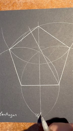 How to draw a regular Pentagon the simple way #natureofflowers #sacredgeometryartist #pentagon #hwtodraw #art | Natureofflowers