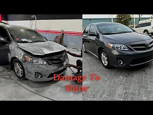 From Damage to Shine Toyota Corolla | Damage Repair Painting & Polishing process