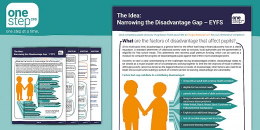 CPD: Narrowing the Disadvantage Gap EYFS