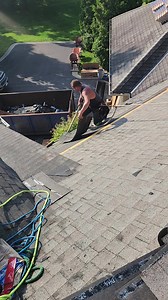 The way everyone is saying the roof is a layover just because it wasn't ripped yet in my last video. Here's Mr. Roofer ripping the bottoms to set up planks so the garbage doesn't slide off the roof and yes there's a big bin for the disposal! We were roofing the opposite side small section due to severe thunderstorm warnings this day! Yall don't need to assume okay! Lol | RooferGirl