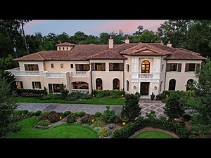 This $7,990,000 Exceptional Piney Point estate in Houston has an amazing 2-story library