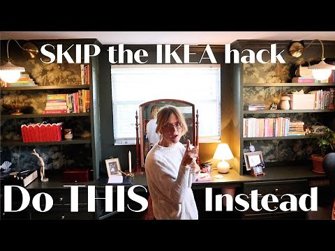 How I upcycled thrifted dressers into a stylish library wall/vanity/desk and transformed my room.