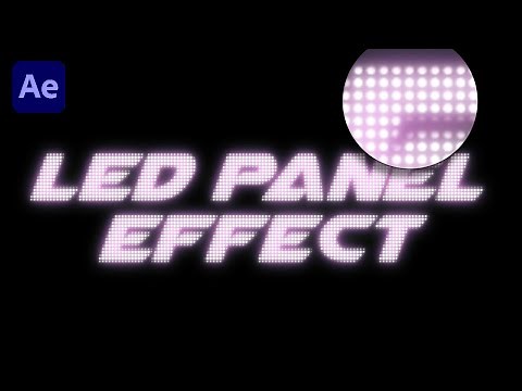 How to: LED Panel / Dotted Light effect in After Effects 💡