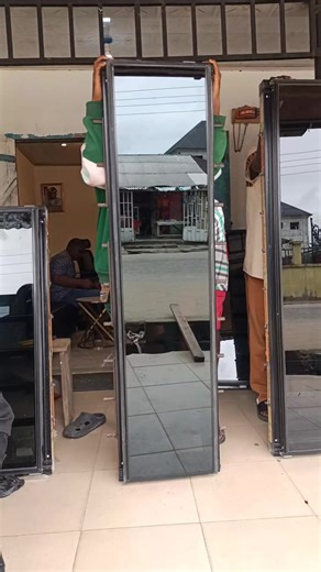 🏦 Standard frameless windows with burglary and mosquito nets | BOLAC Aluminum NIG