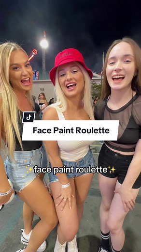 Face paint roulette w/ @Thedandangler #blakeblossom @Hazel 💀 Tell us which was your favorite ⬇️