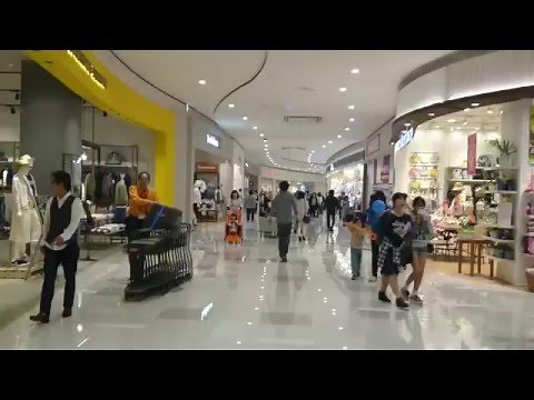 【FullHD】イオンモール今治新都市ソフトオープン 1F さざなみコート～きらめきコート(H＆M方面)