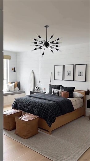 Easy, sporty style that still scores 🏀 @homewithlindseyd designed a laid-back space for her son that’s all about comfort, function, and a little basketball flair. What’s your favorite detail? Head to the link in our bio to shop.