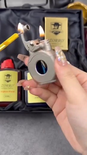 Retro Windproof Transparent Oil Tank Lighter | Umer Jutt