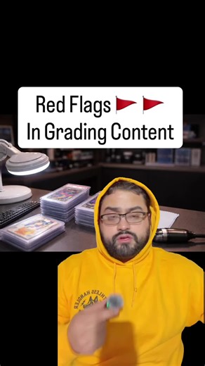 Red flags in grading content #shinycardboard #sportscards #tcgcommunity #pokemoncard #psa10
