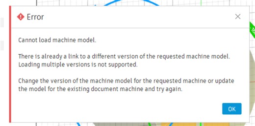 gettin error when choosing machine?
