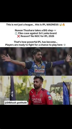 IPL 2026 SHOCK 💀 Thushara Takes Sri Lanka Board to COURT! 🔥 #shorts