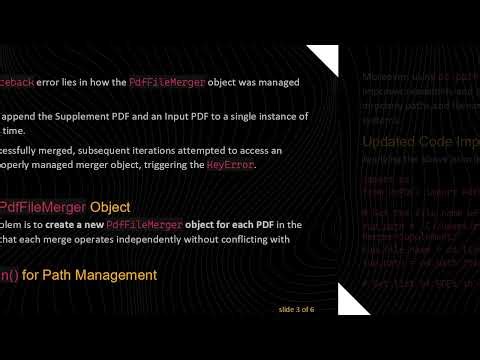 Understanding the Traceback Error in Python When Merging PDFs
