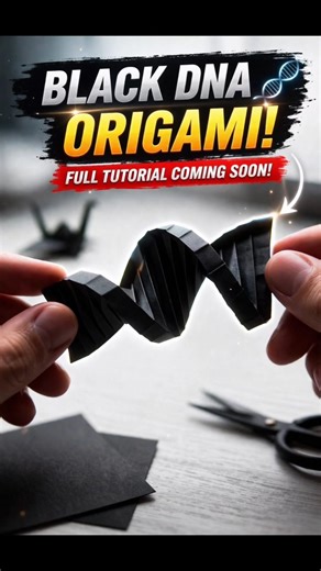 I Made a BLACK DNA with Paper 🖤🧬 #shorts