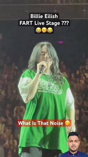 Billie Eilish FART Live Stage ??? 🫢 What is that noise? #billieeilish #concert