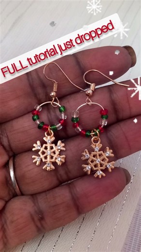 How to make your own Xmas earrings
