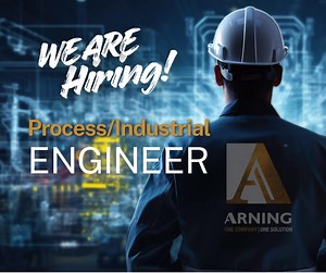 We’re Hiring: Process/Industrial Engineer Arning Companies is...