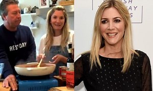 Lisa Faulkner's response to John Torode's kitchen fire