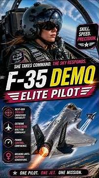F-35 Demo by Female Pilot 🔥 Precision Meets Power ✈️