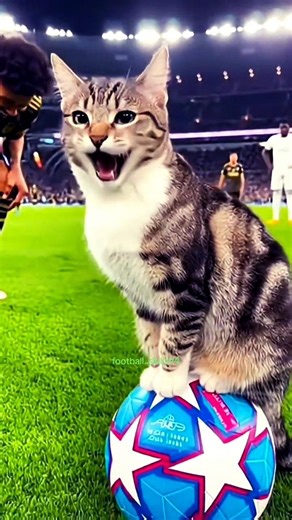 Funny Football Moments with the Cat 😂 #Football #Moments #Respect #Soccer #fyp