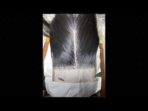 Ventilating a 7*7 closure from Scratch |Make your own closures from home| #viralvideo