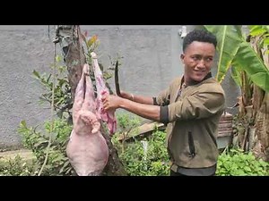 How to slaughter and butcher sheep like a pro in less than 15 minutes በቀላሉ በግ የማረድ እና የማዘጋጀት ሂደት