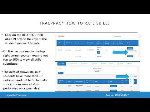 TracPrac How to Validate Skills activities