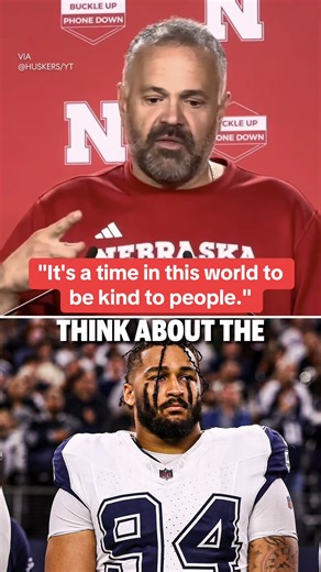2.3M views · 42K reactions | Matt Rhule had a message for everyone in the wake of Marshawn Kneeland's death on Thursday. (via @HuskerFootball) | Yahoo Sports | Facebook