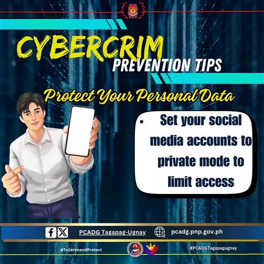 CYBERCRIME PREVENTION TIPS #PCADGTagapagUgnay #PNPSwiftResponse #FastActionForce #GalingNgPulis DISCLAIMER: CTTO of the photos, videos, and optics. No copyright infringement. | PCADG Tagapag-Ugnay