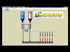 LabVIEW: Simulación de dosificado y llenado en botellas