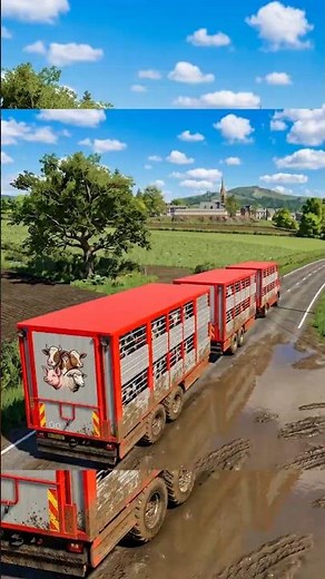 Transporting Cows in New Barn [LivestockTrailer] Kinlaig #farmingsimulator25 #fs25 #farmingsimulator