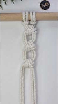 How to Tie Macrame Triangle Knot in Macrame #macrame #macrameknot #shorts