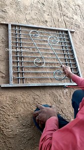 Simple grill design || manual bar bending #grilldesign #grill #fabrication | Chinnmay Fabrication