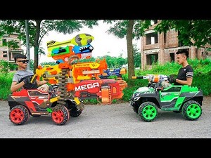 Battle Nerf War: Commando Force Nerf Guns Enemy Group Fight Tank War