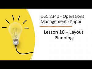 DSC 2340 | Operations Management| Lesson 10