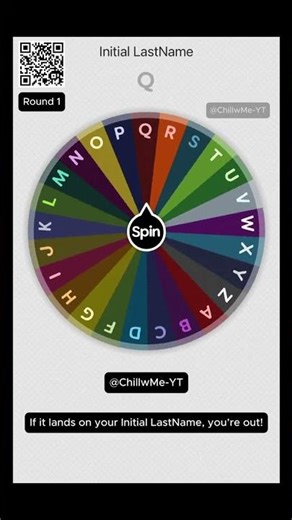 #2 Initial Last Name Wheel Spinner Round 1. Are You Still or Out? ❤️
