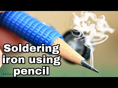 👌 HOW To MAKE A SIMPLE SOLDERING IRON USING PENCIL.soldering iron using pencil. Homemade
