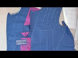 How to make a Bespoke Suit - sewing and attaching the facing and lapel