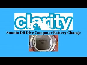 Dive Computer Battery Change Suunto D6