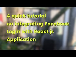 React.js Tutorial: Facebook Login Example
