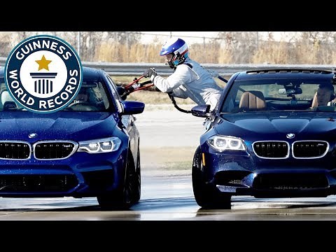 BMW set two record titles in incredible drifting event - Guinness World Records