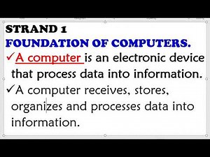 GRADE 7 COMPUTER SCIENCE LESSON 1(Definition of Computer,Computer science, Data & Information.)
