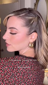 easy side part tutorial using just one bobby pin IF you have lots of hair you will have to use multiple bobby pins 💕 comment with “side part” and I’ll send you all the details and links of what I used! #hairstyle #hairtutorial | Bilintina MakeUp