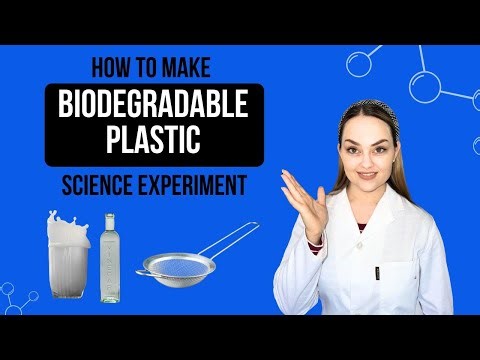 How to Make Biodegradable Plastic From Milk & Vinegar | Easy Science Experiment for Kids & Adults