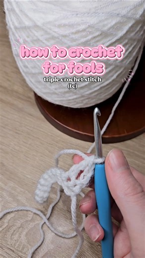 triple crochet stitch tutorial for absolute beginners #crochet #crochettutorial