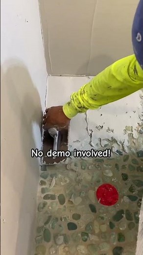 PLASTER OVER TILE! You can plaster over anything with the Venetian waterproof concretta Fs!