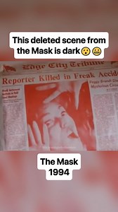 Yup — in a much grimmer alternate version of The Mask (1994), we see a deleted scene where Dorian (after stealing the mask) throws Peggy into the printing press… killing her 😳🩸 It’s a shocking shift from the theatrical cut. But this darker moment actually lines up with the original Mask comics by Dark Horse, which were way more violent and gritty than the cartoonish movie we got 🎭🔪 This scene shows just how different The Mask could’ve been if they’d stuck closer to the source material. Less 