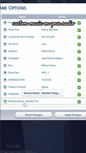 custom music on your radio 📻 #sims4 #thesims #sims #thesims4 #симс4 #симс #shorts #viral #music