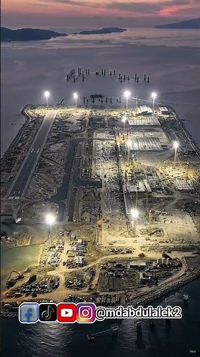 How Japan Built an Airport in the Middle of the Ocean 🌊✈️ | Kansai Airport Timelapse #Dubai #Kansai