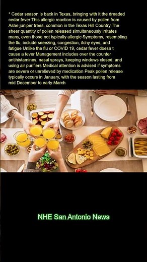 Cedar season is back in Texas, bringing with it the dreaded "cedar fever." This allergic reaction is